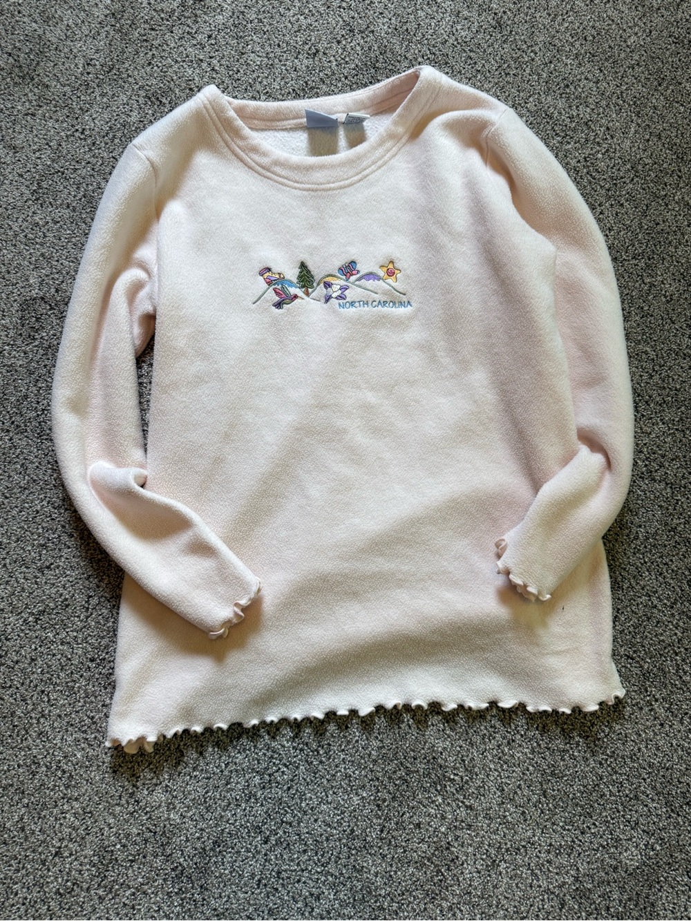 North Carolina Embroidered Fleece Sweatshirt